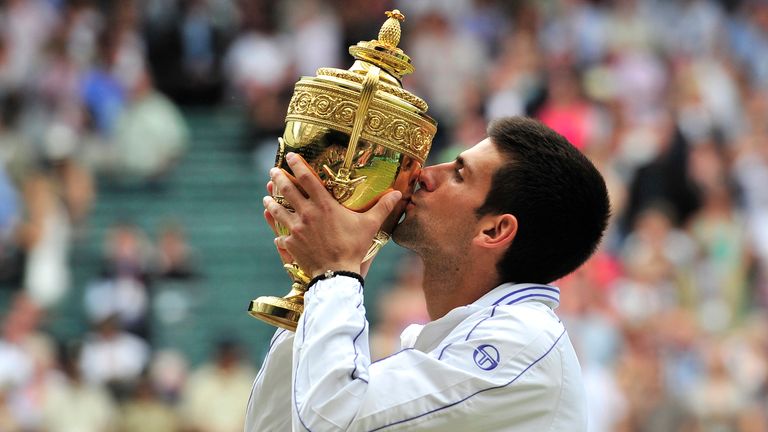 Novak Djokovic won the first of his five Wimbledon titles in 2011