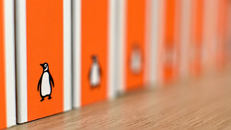 A general view of a collection of Penguin books on display in Foyles bookshop on December 3, 2015 in London, United Kingdom
