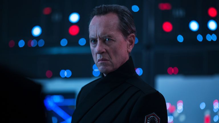 Richard E. Grant is Pryde in STAR WARS: THE RISE OF SKYWALKER. Pic: Walt Disney