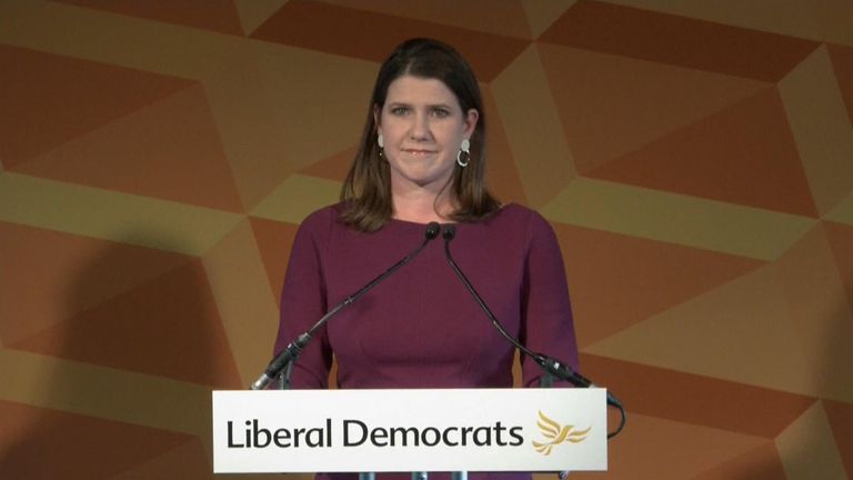 General Election Liberal Democrat Leader Jo Swinson Loses Seat To Snp Politics News Sky News 