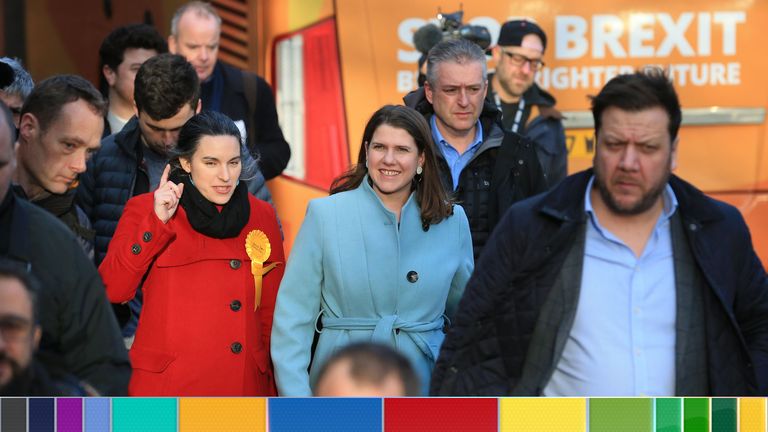 Jo Swinson seemed to hint she would work with Labour if Mr Corbyn wasn't leader