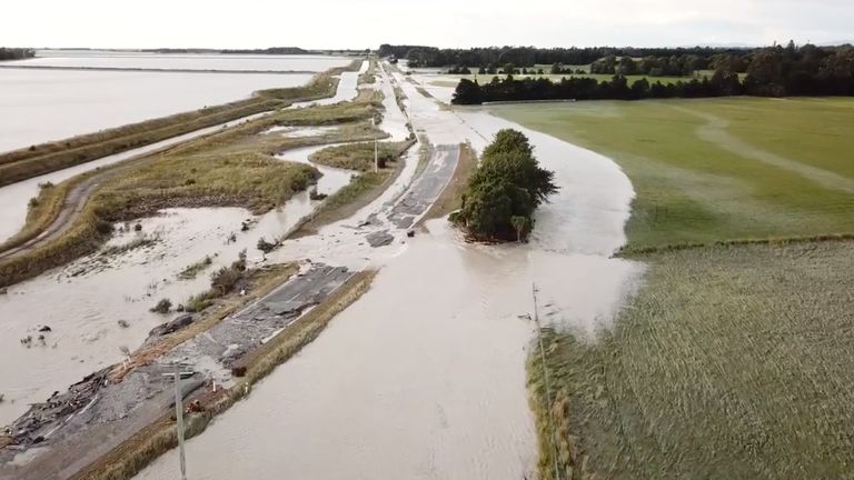 Several roads have been blocked due to flooding over the weekend