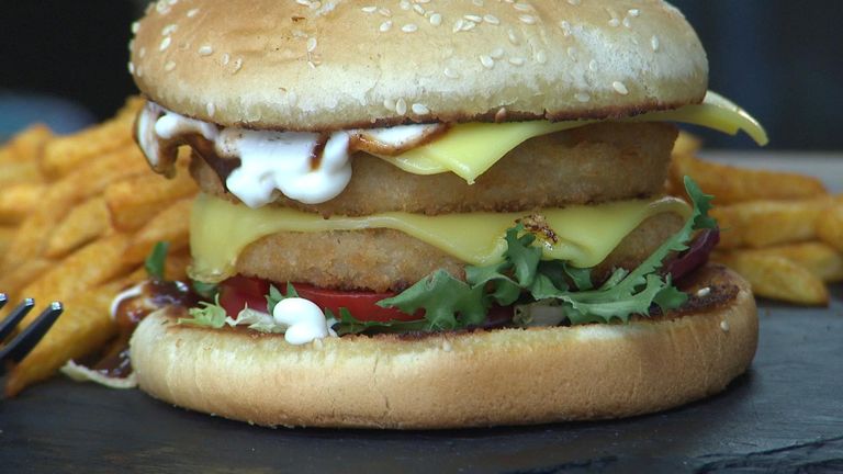 Sowl Fuud is Gloucester serves vegan burgers to its customers 