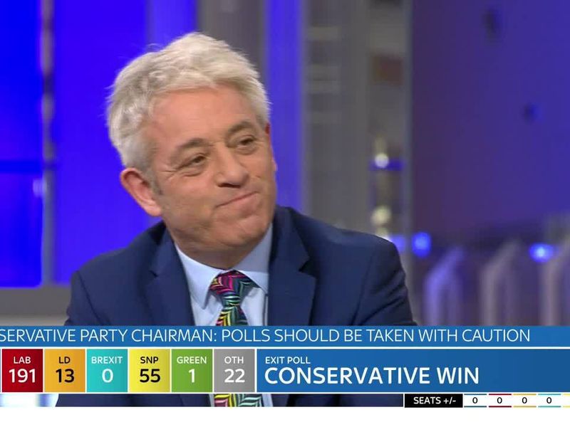 General Election Ex Speaker John Bercow Says Politics Is Legalised Bloodsport On Night Of Shock Election Results Politics News Sky News