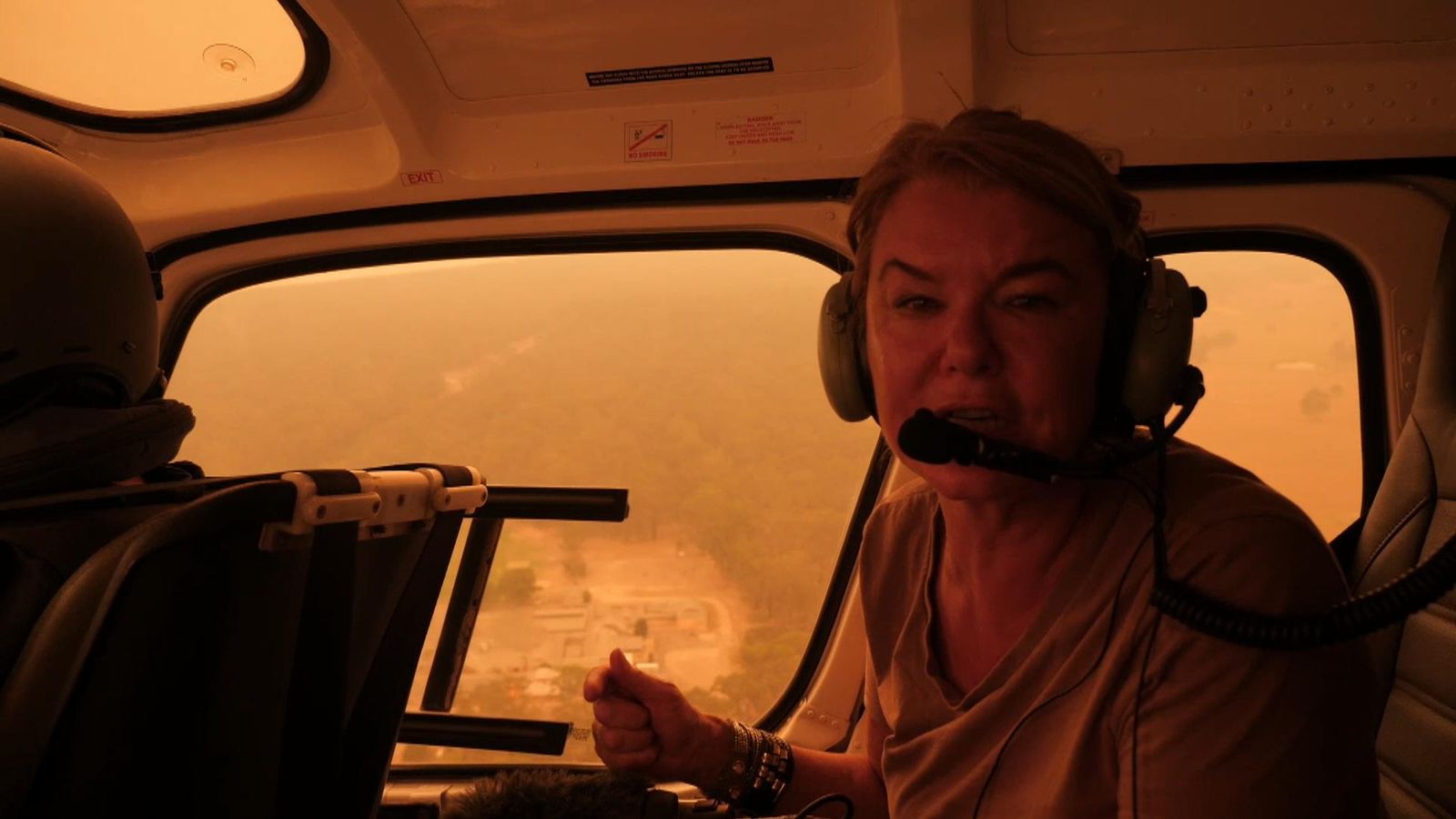 Australia bushfires: Sky's Alex Crawford flies over the scarred ...