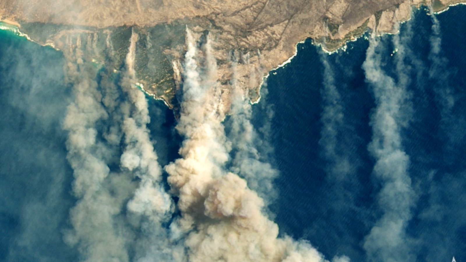 Пожары в Австралии 2020 снимки со спутника