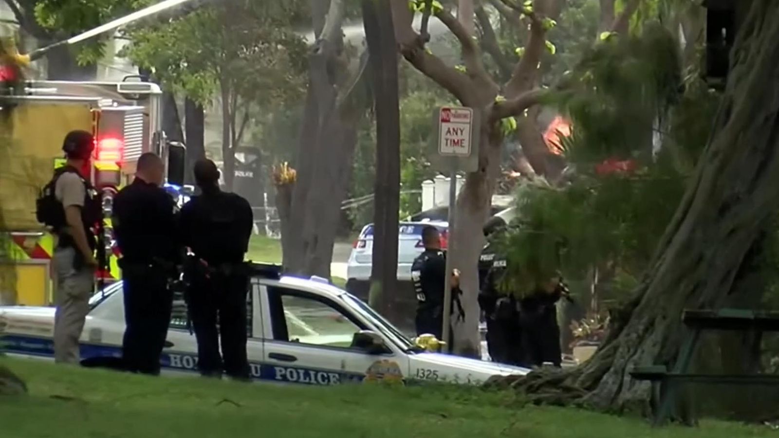 Hawaii Two officers shot dead and landlord stabbed by man being