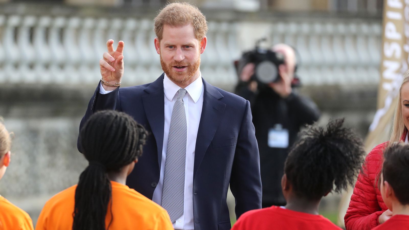 Prince Harry back at the palace on first public engagement since royal  crisis | UK News | Sky News