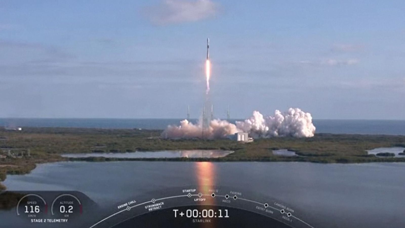 Florida: SpaceX Launches 60 New Satellites | US News | Sky News