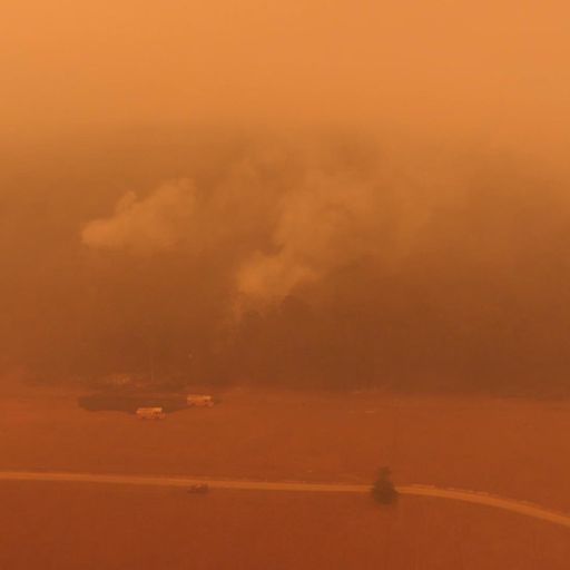 Australia bushfires: Sky's Alex Crawford flies over the scarred landscape