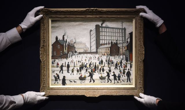 Lowry painting that was found in 2019 sells for £2.6m at auction