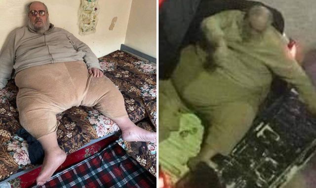 40-stone Islamic State leader Abu Abdul Bari arrested in Iraq and taken away in truck because he was too heavy for car