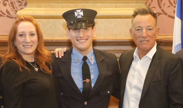 Bruce Springsteen's son sworn in as a firefighter