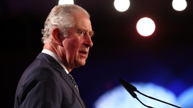 JERUSALEM, ISRAEL - JANUARY 23: Prince Charles, Prince of Wales speaks at the 5th World Holocaust Forum at Yad Vashem Holocaust memorial museum on January 23, 2020 in Jerusalem, Israel. Heads of State gathering in Jerusalem to mark 75 years since the liberation of Auschwitz will be the “largest diplomatic event in Israel’s history,” according to the country&#39;s Foreign Minister. (Photo by Oden Karni - Pool/Getty Images)
