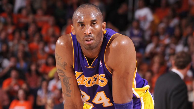 Kobe Bryant in action for the Los Angeles Lakers