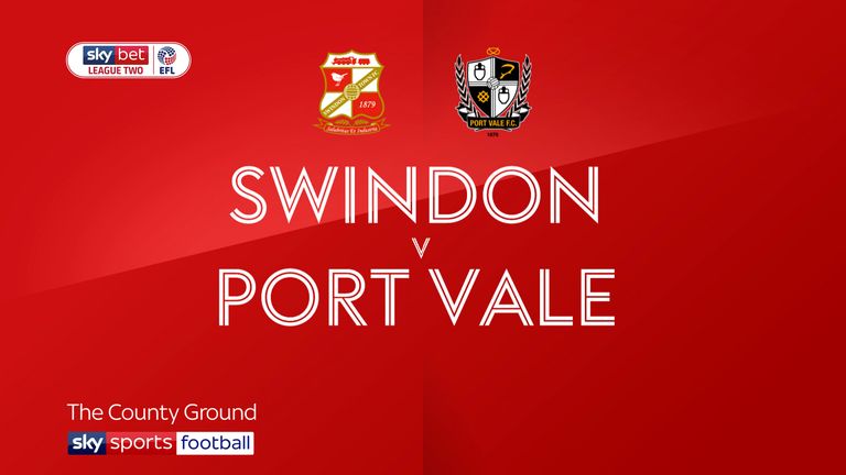 Swindon 3 0 Port Vale Robins Move Two Points Clear At Top Of