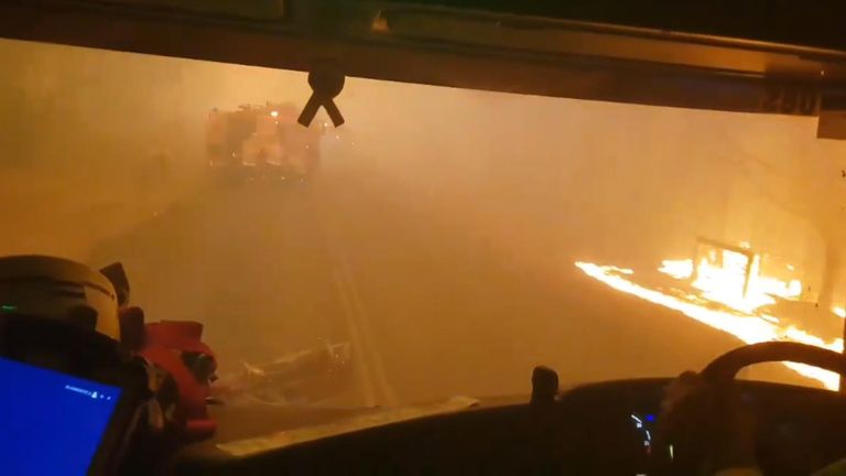 Footage from NSW fire and rescue.