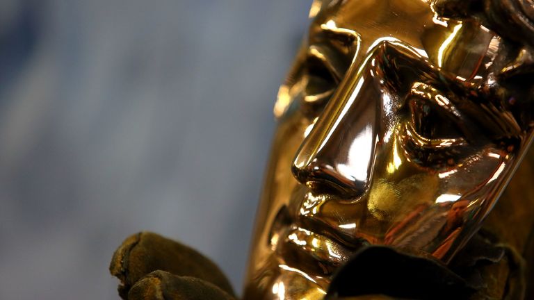 The BAFTA masks are forged ahead of the EE British Academy Film Awards at New Pro Foundry on February 4, 2016 in West Drayton, United Kingdom.