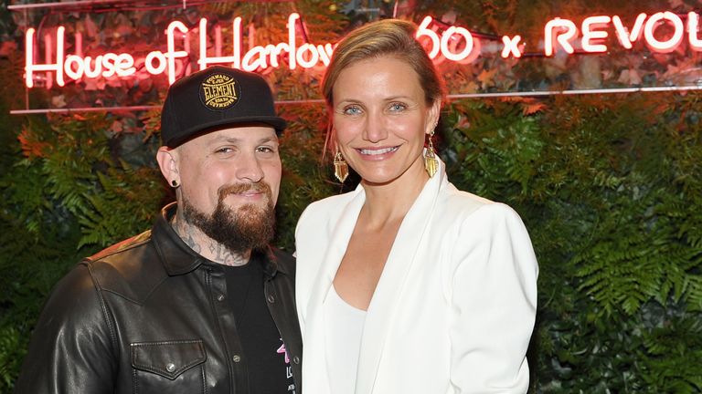 Guitarist Benji Madden and actress Cameron Diaz attend House of Harlow 1960 x REVOLVE on June 2, 2016 in Los Angeles, California.