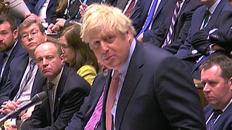 Boris Johnson tells the House of Commons that nothing must imperil the UK's relationship with the US