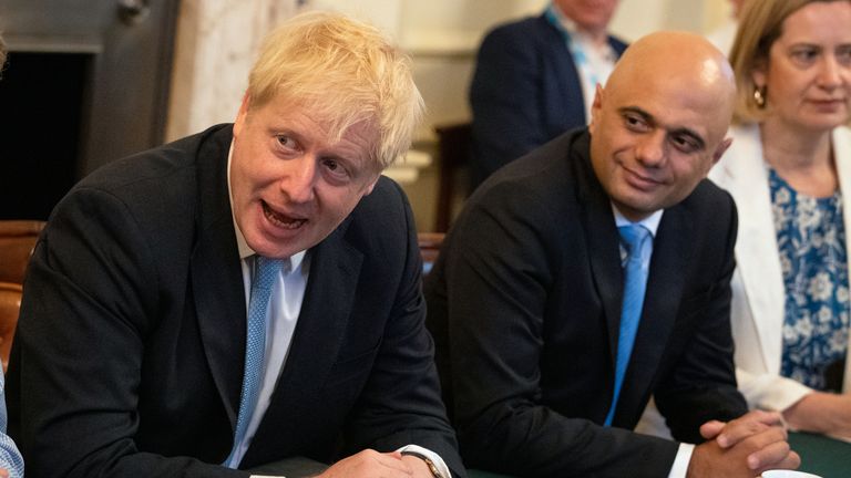 Boris Johnson and Sajid Javid