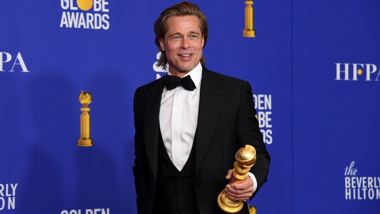 Golden Globes 2020 best supporting actor Brad Pitt