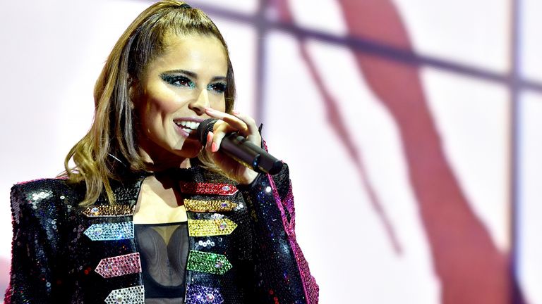 Cheryl performing at Manchester Pride in August 2019