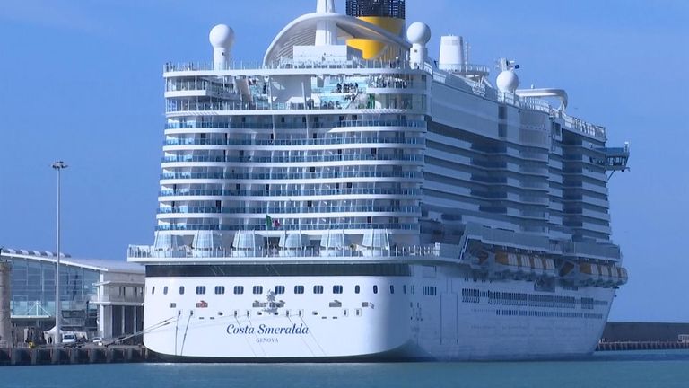 Italian authorities held 6,000 passengers on a cruise ship for screening after a traveller from Macao came down with flu-like symptoms.