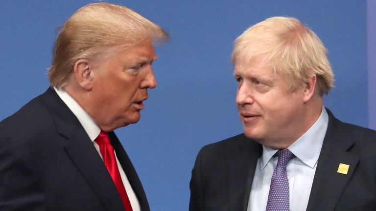 Donald Trump and Boris Johnson 