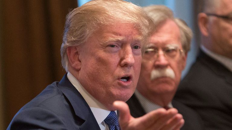 Donald Trump sacked John Bolton as his national security adviser in September 2019