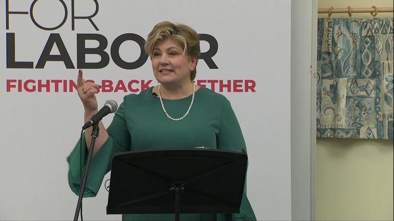 Launching her campaign near the estate where she grew up, Emily Thornberry has spoken about the tough childhood she had.