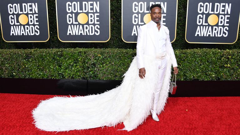Billy Porter at the Golden Globes 2020