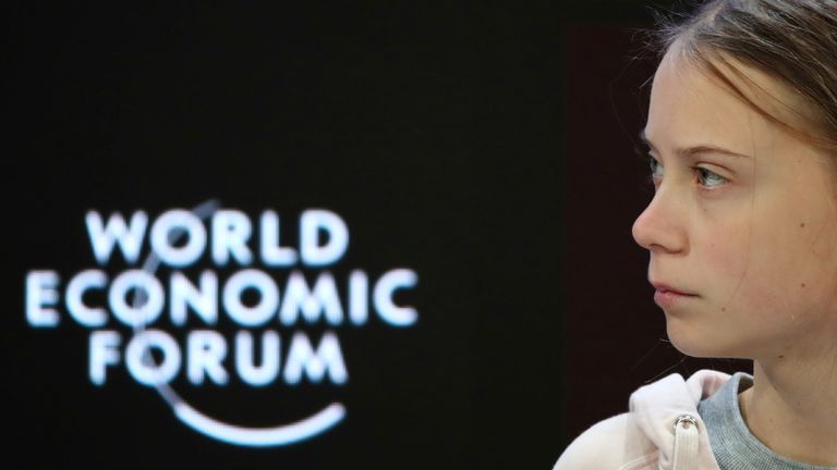 Greta Thunberg hit back at business and political leaders when giving her speech at Davos, saying insufficient action is being taken.