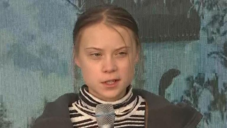 Greta Thunberg was asked how she felt after being publicly insulted by the US President and the treasury secretary.