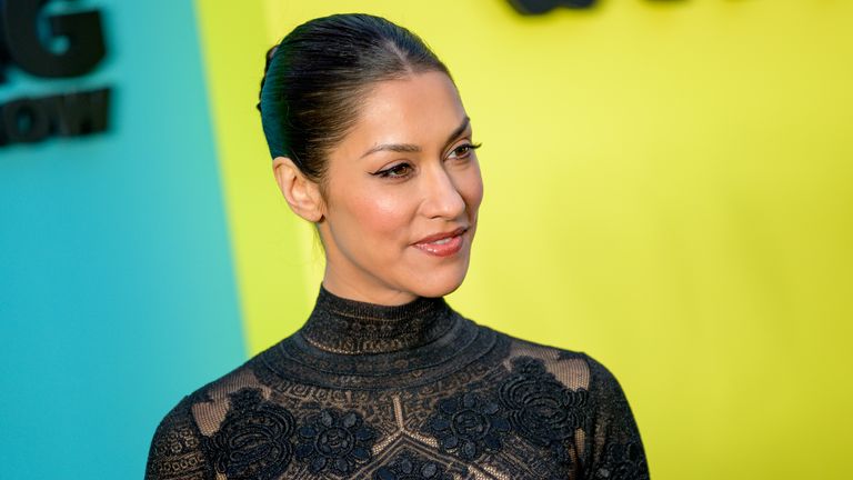 Janina Gavankar attends Apple TV+&#39;s "The Morning Show" world premiere at David Geffen Hall on October 28, 2019 in New York City