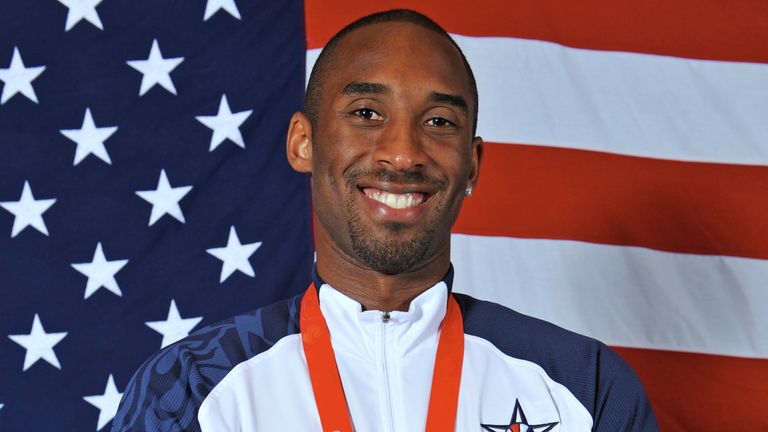 Kobe Bryant #10 of the U.S. Men&#39;s Senior National Team poses for portraits after defeating Spain 118-107 in  the men&#39;s gold medal basketball game at the 2008 Beijing Olympic Games at the Intercontinental Hotel on August 24, 2008 in Beijing, China