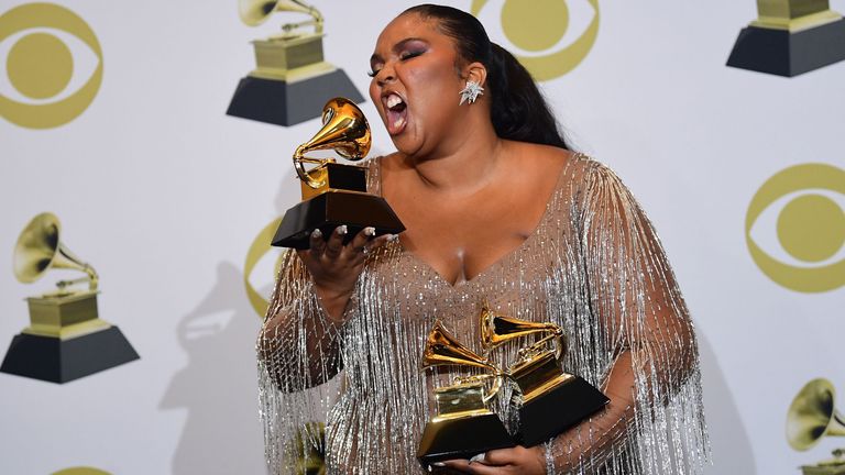 Lizzo was among the winners at the Grammys