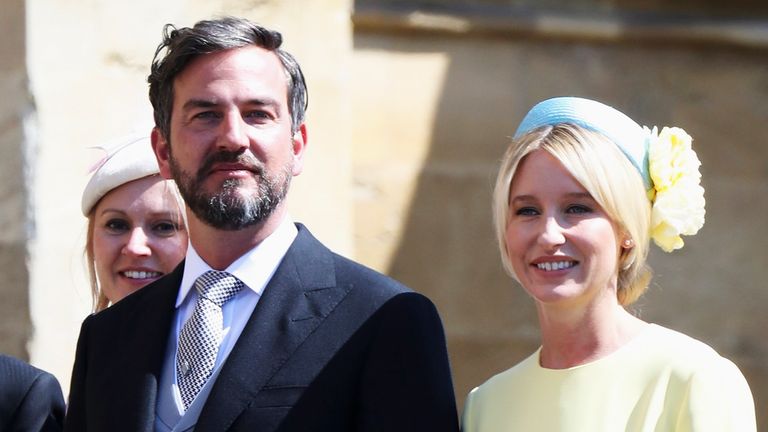 Markus Anderson and Izzy May at Harry and Meghan&#39;s wedding