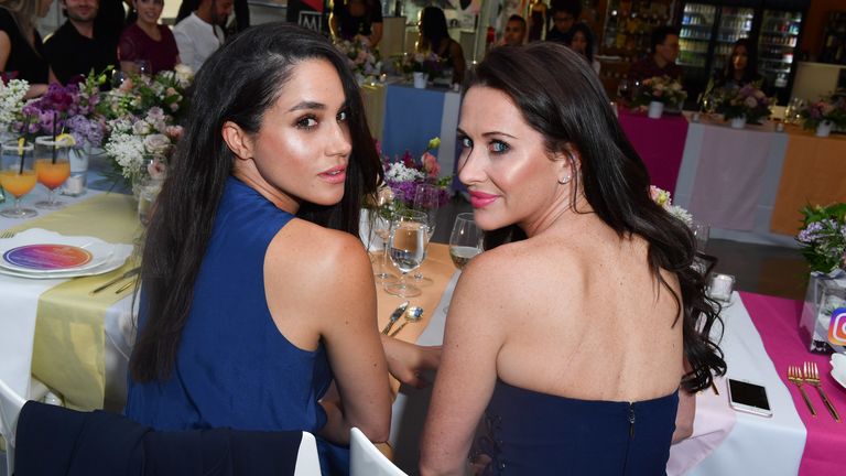 2016: Meghan (then Markle) and Jessica Mulroney at a gala dinner