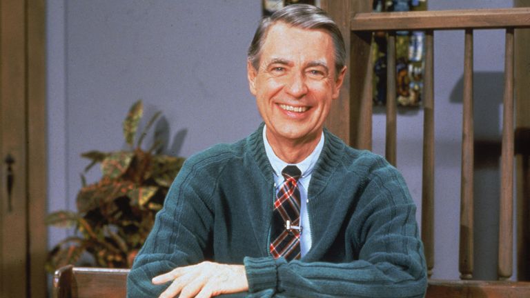 Portrait of American educator and television personality Fred Rogers (1928 - 2003) of the television series 'Mister Rogers' Neighborhood,' circa 1980s