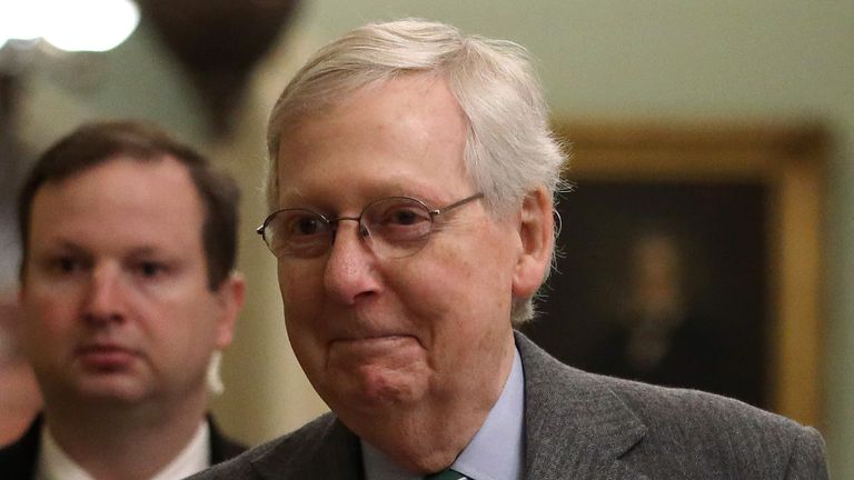 Mitch McConnell put forward rules that could lead to a quick impeachment trial