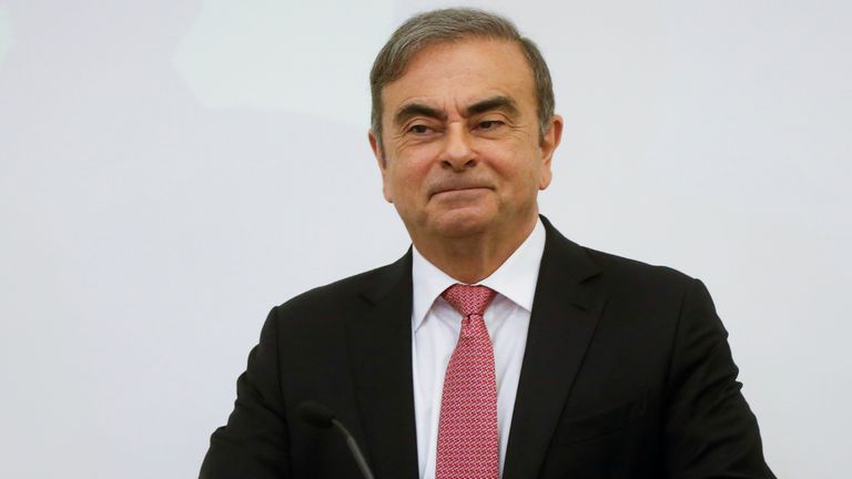 Fomer Nissan chairman Carlos Ghosn Mr Ghosn was speaking at a news conference in Beirut following his dramatic escape from Japan