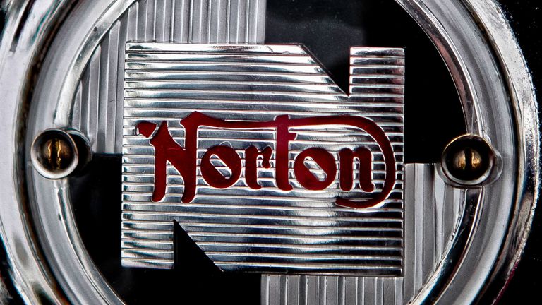LONG MARSTON, UNITED KINGDOM - AUGUST 12: Detail of Norton motorcycle at Bulldog Bash, the UK&#39;s largest motorcycle rally, at Avon Park Raceway on August 12, 2011 in Long Marston, United Kingdom. (Photo by Christie Goodwin/Getty Images)
