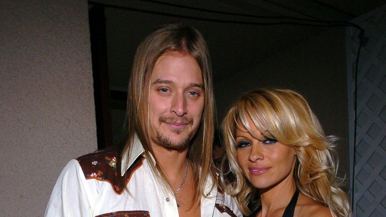 Anderson with her former husband Kid Rock