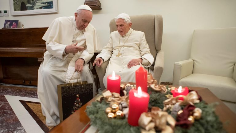 Pope Francis and Pope Benedict