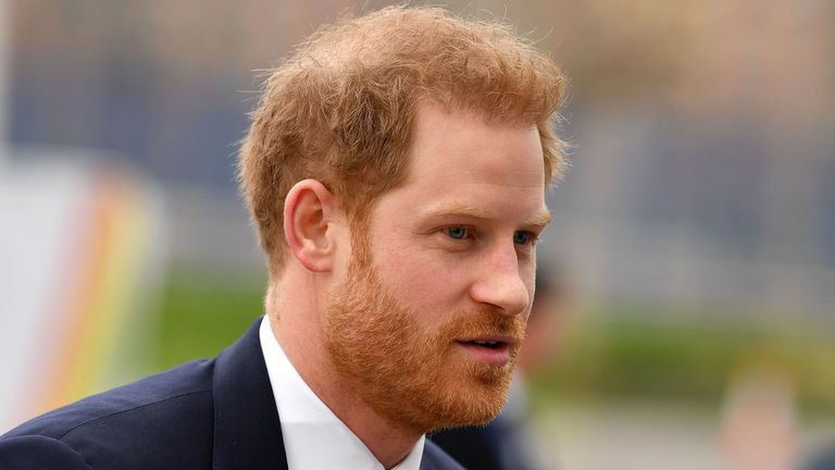 Prince Harry arrives to attend the UK-Africa Investment Summit in London