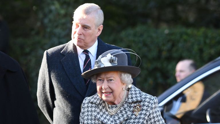 Queen Elizabeth II arriving at St Mary the Virgin, Hillington, Norfolk to attend a Sunday church service. PA Photo. Picture date: Sunday January 19, 2020. See PA story ROYAL Sussex Sandringham. Photo credit should read: Joe Giddens/PA Wire