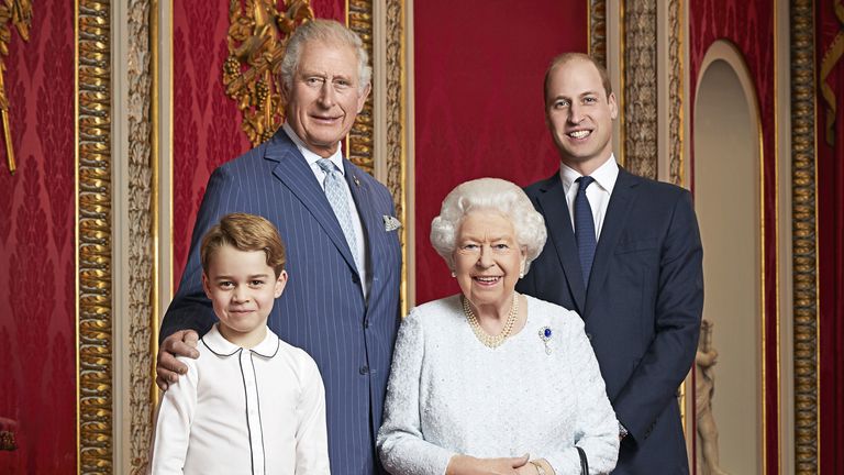 DO NOT USE
Prince Charles, Prince William, Prince George and the Queen.