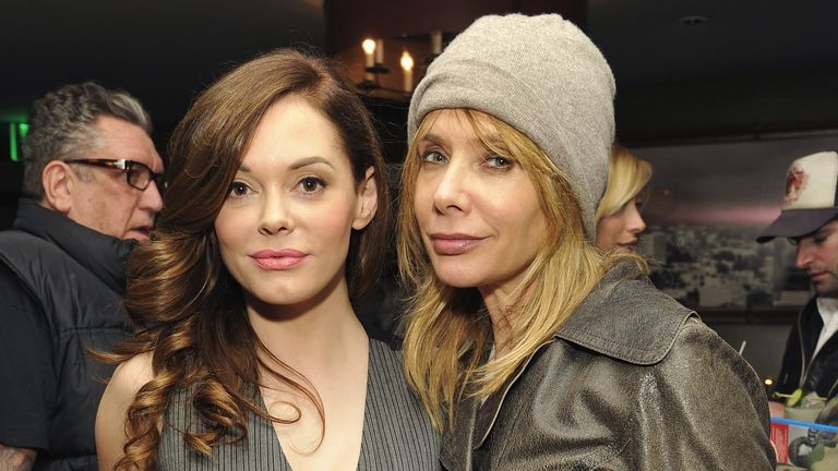 Rose McGowan and Rosanna Arquette pictured together in 2012