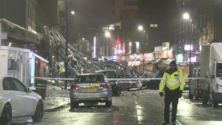 Strong Winds Rip Roof Off Building In Slough Uk News Sky News
